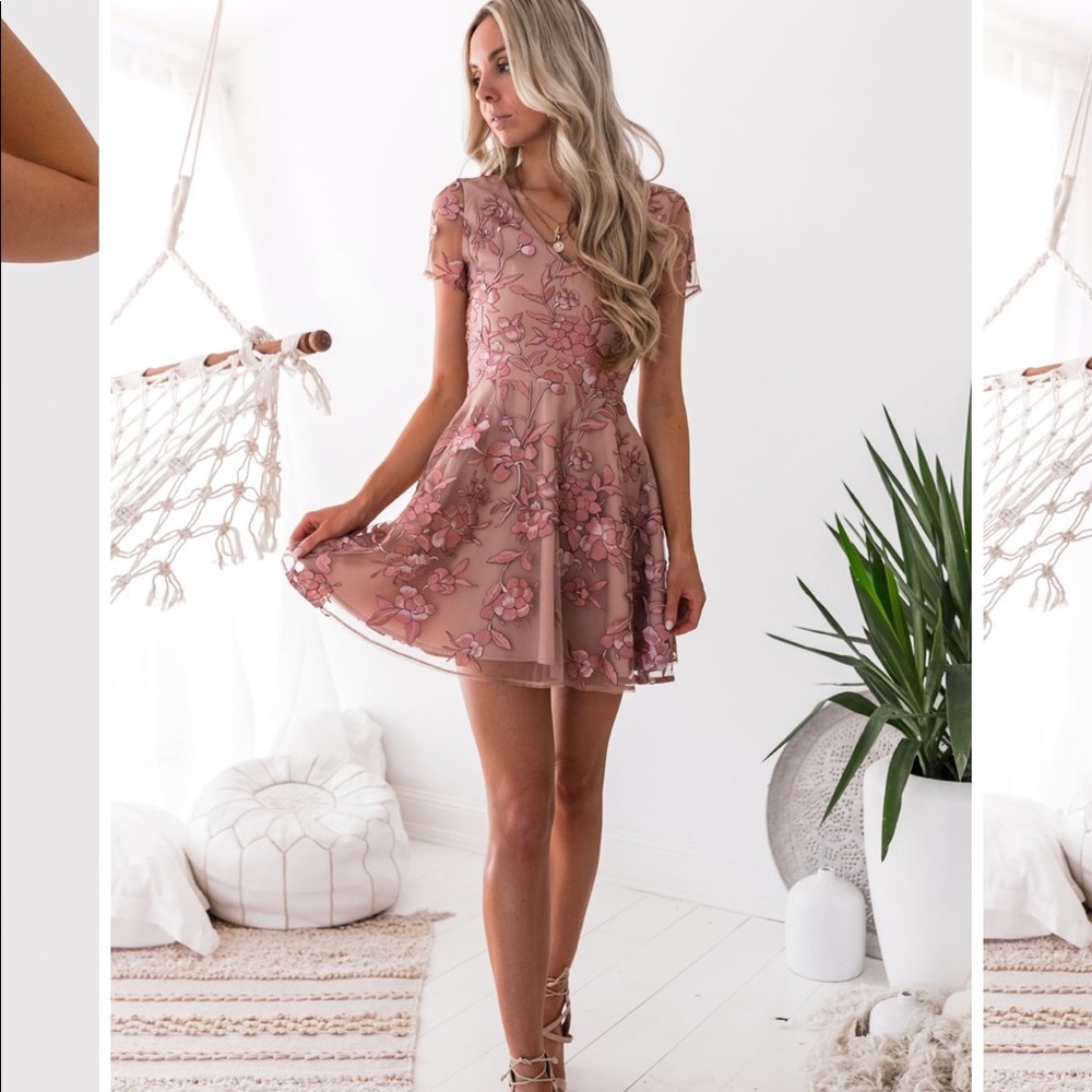 Pink dress from Jaus boutique